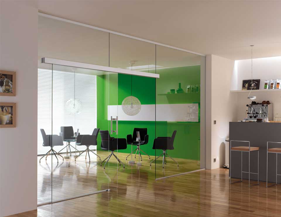 Self Closing Sliding Glass Office Doors Avanti Systems USA