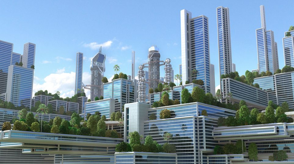 Futuristic Green City 